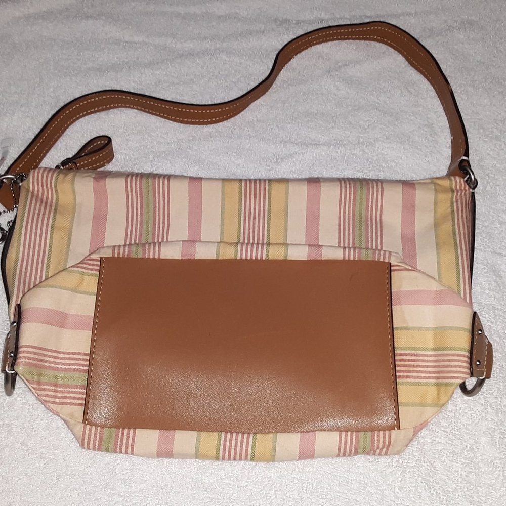 3/$24! Fossil 75082 Key Striped Multi Colored Canvas - Picture 4 of 6
